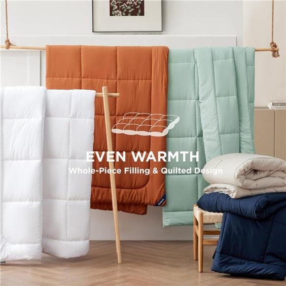 Bedsure Comforter Duvet Insert - Quilted Comforters Queen Size, All Season - Picture 6 of 7